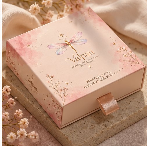 Caja-cajón VALPAU con cinta satinada