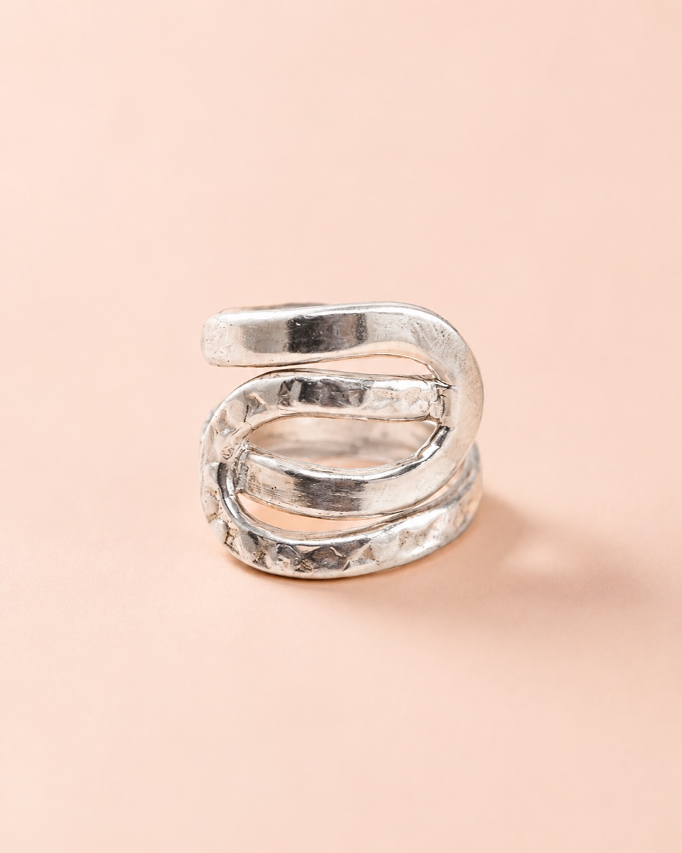 Anillo Doble Plata · Plata 950