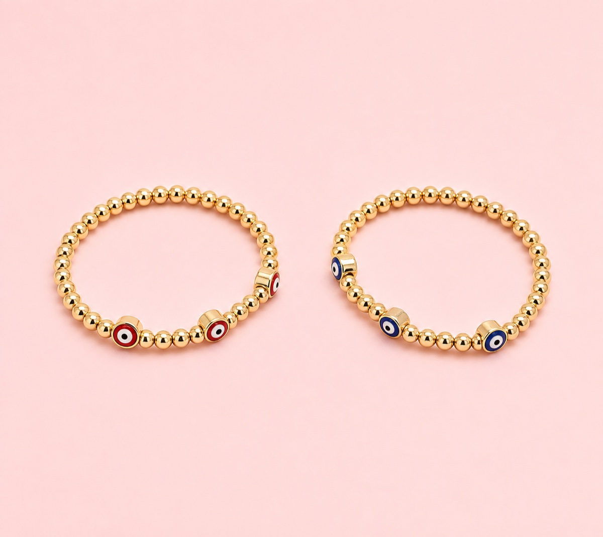 Pulsera Ojo Turco · Baño de oro 18k · antialérgico
