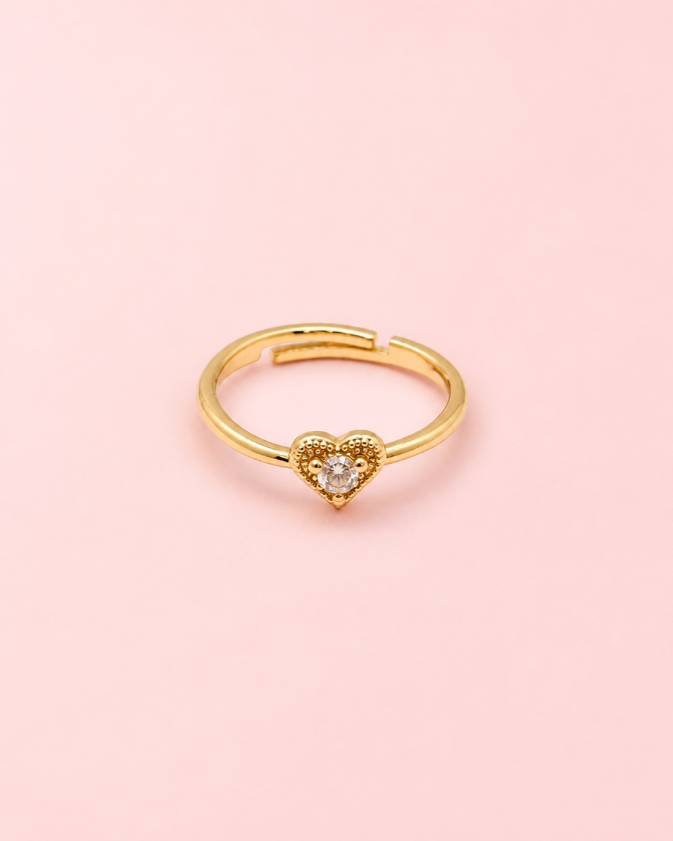 Anillo Cora Piedritas mini · Baño de oro