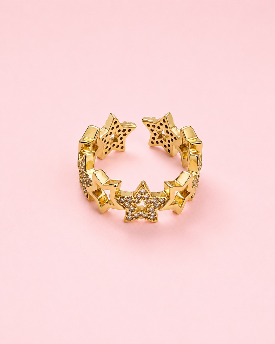 Anillo Estrella · Baño de oro