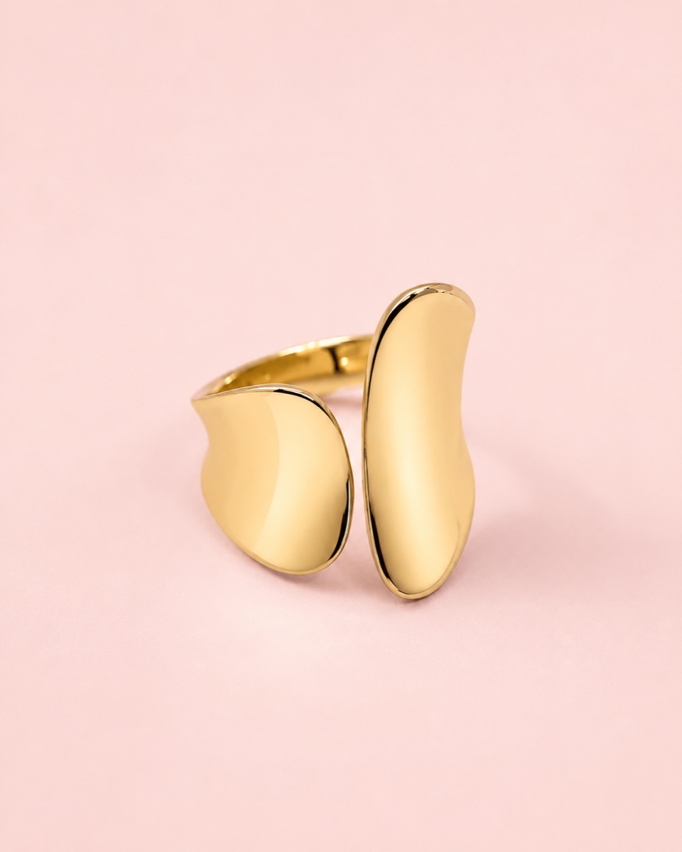 Anillo Abrazo · Baño de oro