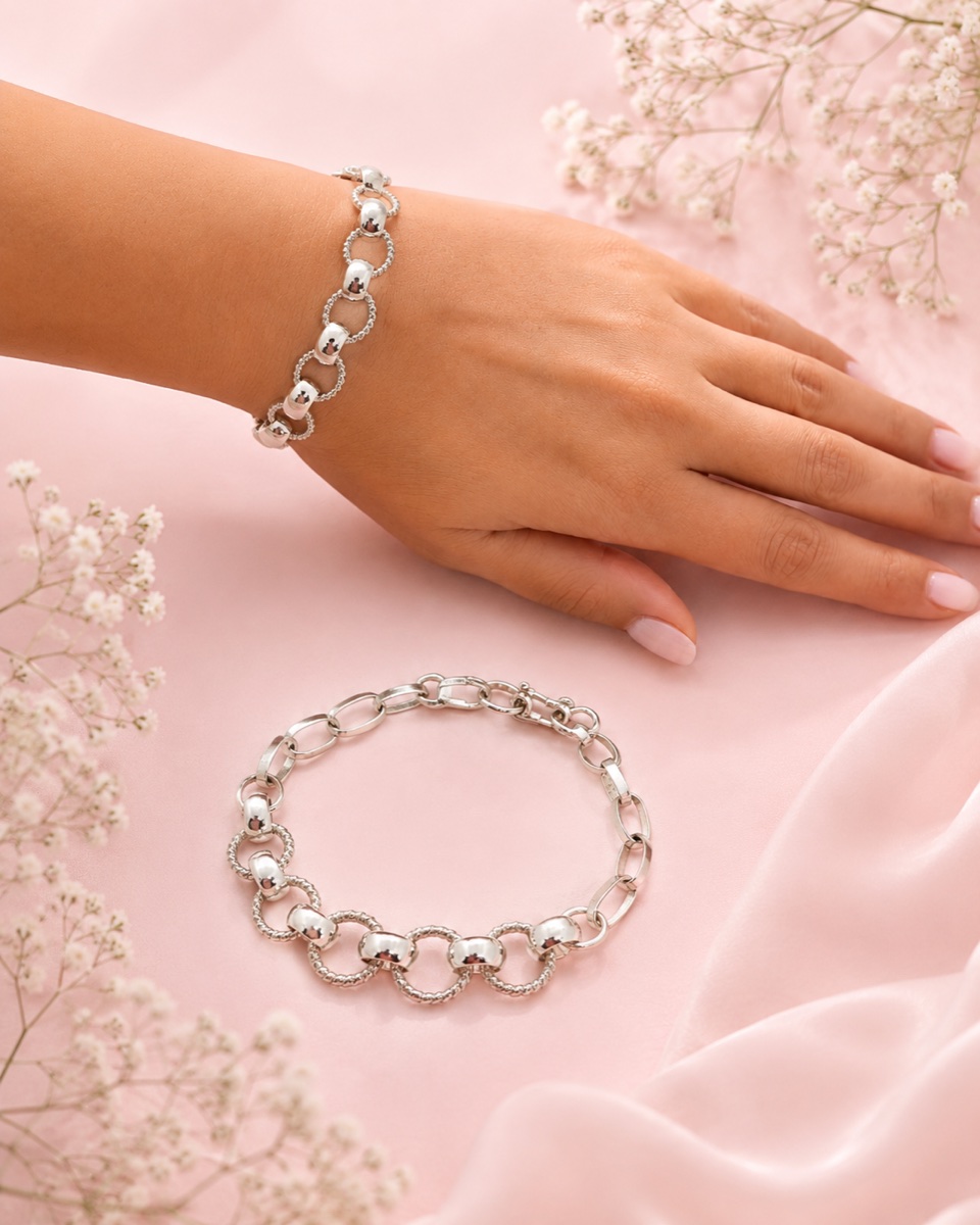Brazalete Rolo · Plata 950
