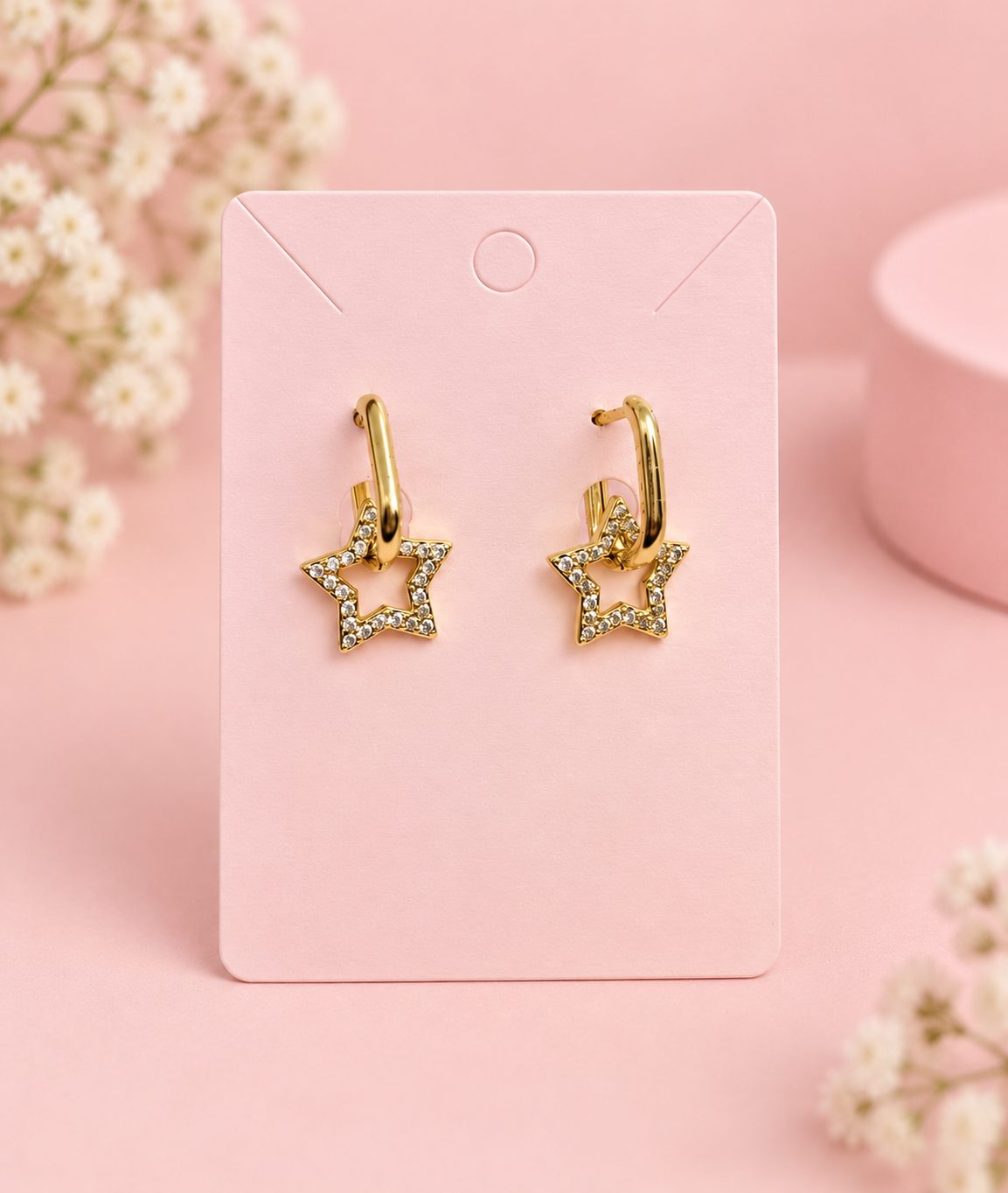 Argollas Stella · Cobre enchapado en oro