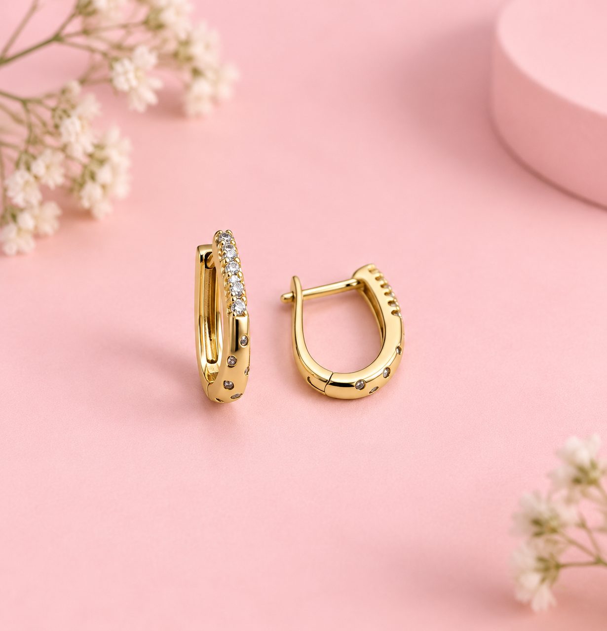 Argollas Lumieré · Cobre enchapado en oro de 18k