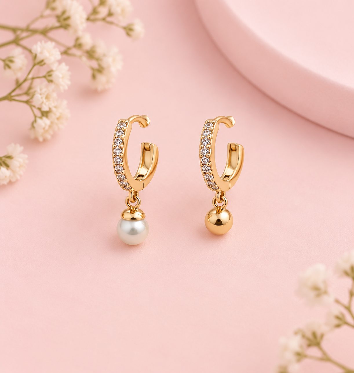 Argollas Bianca · Cobre enchapado en oro de 18k