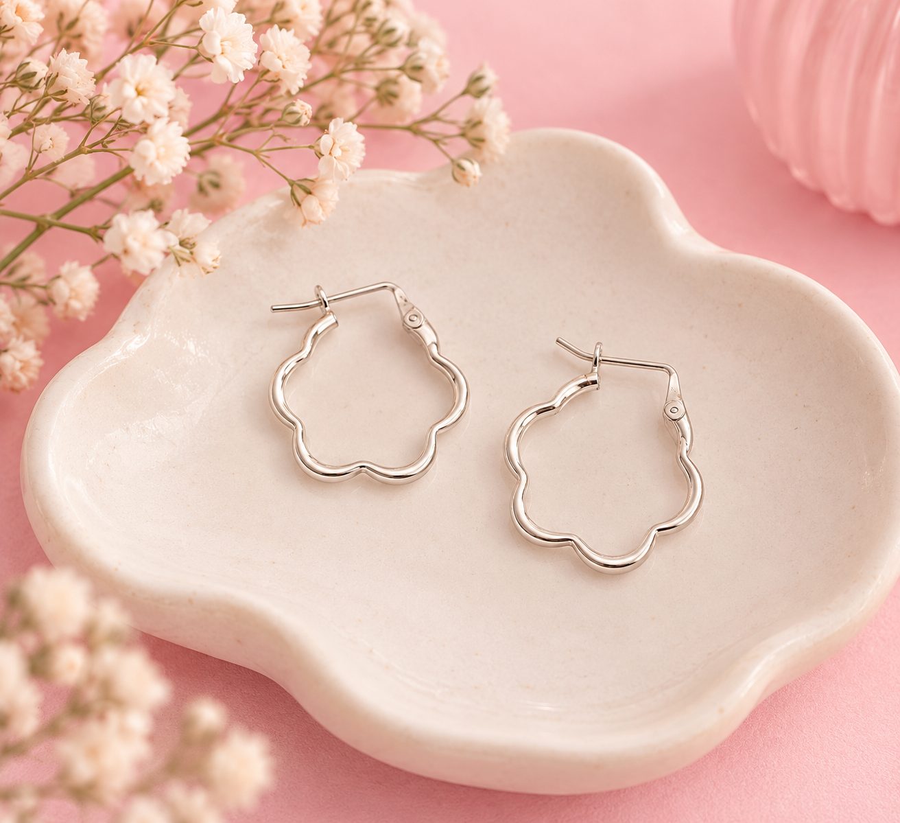 Aretes Flor de Luna · Plata 950 · VALPAU